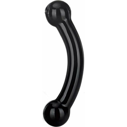 Glas Double Bull Black Glass Dildo - The Ultimate Pleasure Experience for Couples and Solo Play - Adult Naughty Store