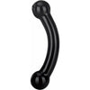 Glas Double Bull Black Glass Dildo - The Ultimate Pleasure Experience for Couples and Solo Play - Adult Naughty Store