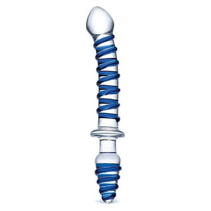 Glas 10 Inches Mr. Swirly Double Ended Glass Dildo & Butt Plug