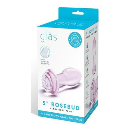Glas Blossom Anal Plug - Model BRP-001 - Pink - For Sensual Anal Pleasure
