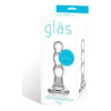 Glass Triple Play Beaded Butt Plug Clear - The Ultimate Tempered Glass Anal Pleasure for All Genders - Adult Naughty Store