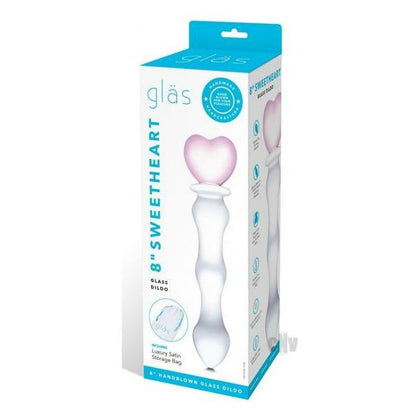 Sweetheart Clear-Pink Glass Dildo - Sensual Curved Shaft for Mind-Blowing Stimulation - Model SWEET-CP01 - Female Pleasure Toy