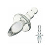 Titus Beaded Glass Butt Plug - Model TGBP-001 - Unisex Anal Pleasure - Clear - Adult Naughty Store