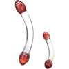 Red Head Double Dildo - The Sensational Spiral Pleasure Toy for Couples - Model RD-2001 - Hypoallergenic - Retains Heat and Cold - Compatible with All Lubricants - Vibrant Red - Adult Naughty Store