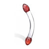 Red Head Double Dildo - The Sensational Spiral Pleasure Toy for Couples - Model RD-2001 - Hypoallergenic - Retains Heat and Cold - Compatible with All Lubricants - Vibrant Red - Adult Naughty Store