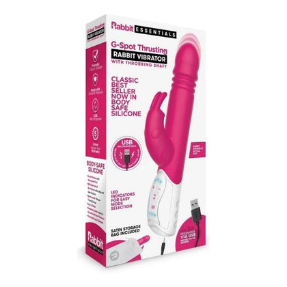 SensaToys RT-6000 Rechargeable Thrusting Rabbit G-Spot Vibrator for Women - Hot Pink
