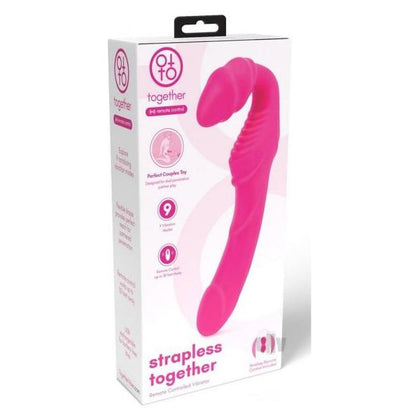 Strapless Together Remote-Controlled Strap-On Vibrator - Model STP-1001 - Couples' Pleasure - Pink