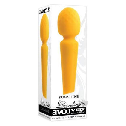 Luxe Pleasure Wand - Model X10: Deep Yellow Silicone Vibrator for Targeted Pleasure - Adult Naughty Store