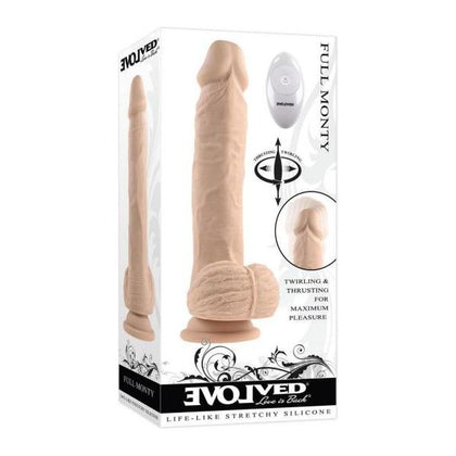 Introducing the Full Monty Light Realistic Vibrating Dildo - Model FM-01: The Ultimate Pleasure Experience for All Genders!