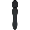 Evolved Wanderlust Dual Sided Wand Black - Versatile Waterproof Silicone Massager and Vibe (Model WL-200) for Intense Pleasure - Unisex - Stimulates Inside and Out - Adult Naughty Store