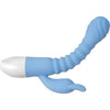 Introducing the SensaFlex™ Bendy Bunny Blue Flexible Rabbit Vibrator - Model BB-200X: The Ultimate Pleasure Companion for Women - Adult Naughty Store