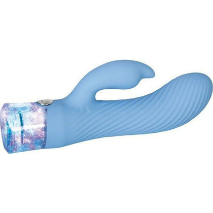 Introducing the Glitteriffic Blue Rabbit Vibrator - Model GVR-10: The Ultimate Pleasure Companion for Her in Sparkling Sapphire - Adult Naughty Store