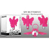 Evolved Butterfly Pink with Bullet Vibrator - Model BTF-5001 - Dual Stimulating Clitoral and G-Spot Vibrator for Women - Pink