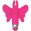 Evolved Butterfly Pink with Bullet Vibrator - Model BTF-5001 - Dual Stimulating Clitoral and G-Spot Vibrator for Women - Pink