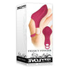 Introducing the Evolved Frisky Finger Rechargeable Bullet Vibrator - Model FF-2001: The Ultimate Pleasure Experience for Her in Luxurious Burgundy - Adult Naughty Store