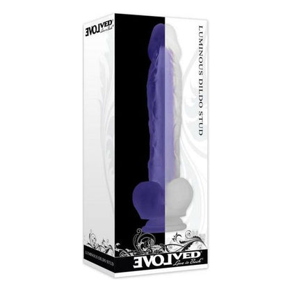 Euphoria Pleasure Pro Luminous Dildo Stud - Model X5X, Unisex, G-Spot and Prostate Stimulation, Purple - Adult Naughty Store