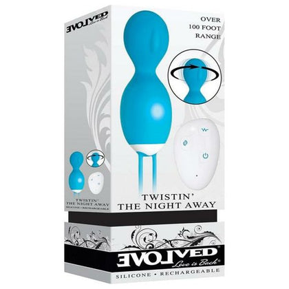 Evolved Twistin The Night Away Egg Blue - Vibrating and Rotating Remote Control Pleasure Toy for Women's Intense Clitoral Stimulation - Adult Naughty Store