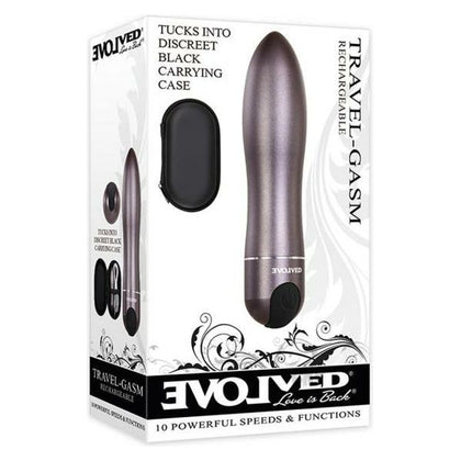 Travel Gasm Gun Metal Rechargeable Bullet Vibrator - Model X10: The Ultimate Portable Pleasure Companion for All Genders! - Adult Naughty Store