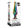 Rainbow Metal Plug Large - Model RMP-001 - Unisex Anal Pleasure Toy - Vibrant Rainbow Color