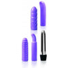 Evolved Multi Sleeve Vibrator Kit - Purple - Versatile Pleasure for All Genders and Intense Sensations for Every Erotic Zone
