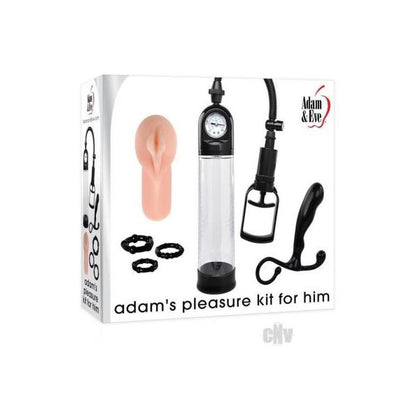 Aande Adams Pleasure Kit For Him - Ultimate Penis Pleasure Enhancement Set - Model A1 - Male - Full Package for Enlargement, Stimulation, and Prostate Pleasure - Black