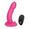 Pegasus 6 inches Curved Ripple Peg Harness & Remote Pink - Adult Naughty Store