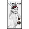 Sex and Mischief Enchanted Kit - Burgundy Velvet Full Coverage Blindfold, Adjustable Handcuffs - Model SMK-001 - For Enhanced Sensual Pleasure - Unisex - Eyes Wide Shut Experience