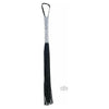 Sex and Mischief Sparkle Flogger Black - Elegant Vegan Leather BDSM Whip for Sensual Pleasure - Adult Naughty Store