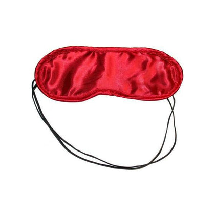 Sex & Mischief Satin Red Blindfold - Luxurious Double-Layered Satin Blindfold for Sensual Pleasure, Model SM-1001, Unisex, Enhanced Comfort, Vibrant Red Color