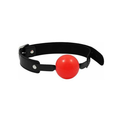Sex And Mischief Solid Red Ball Gag O-S: The Ultimate Pleasure Enhancer for Submissive Play