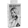 Sex And Mischief Beginners Handcuffs - Black, Soft Velboa Cuffs with Easy-On Easy-Off Closures, Snap Link Connectors, Unisex, Pleasure Enhancing Bondage Restraints