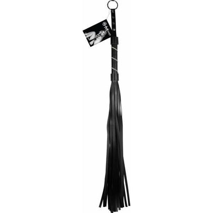Sex and Mischief Jeweled Flogger Black - Elegant BDSM Pleasure Toy for Sensual Domination and Submission