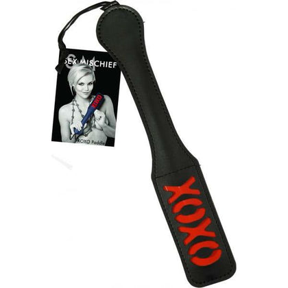 Sex And Mischief XOXO Paddle Black 12 Inches - Sensual Impact Play Pleasure for Couples - Adult Naughty Store