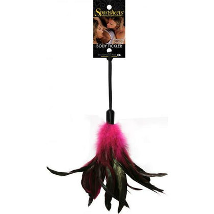 Sportsheets Pleasure Feather Tickler - Model PT-2001 - Unisex - Sensual Stimulation - Rose - Adult Naughty Store