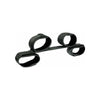 Kink Couture Bondage Bar - Neoprene Velcro Cuffs - Model X123 - Unisex - Full Body Restraint - Black - Adult Naughty Store