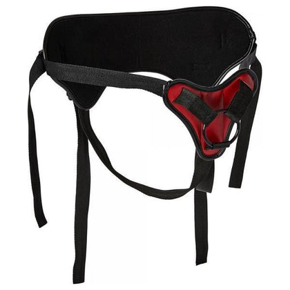 Sportsheets Saffron Strap On Black Red O-S: Elegant Harness for Sensual Pleasure - Model SBO-001 - Unisex - Versatile Strap-On for Intimate Adventures