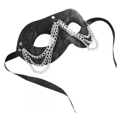 Sincerely Chained Lace Mask Black O-S - Adult Naughty Store