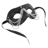 Sincerely Chained Lace Mask Black O-S
