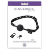 Sincerely Locking Lace Ball Gag Black O-S