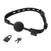 Sincerely Locking Lace Ball Gag Black O-S