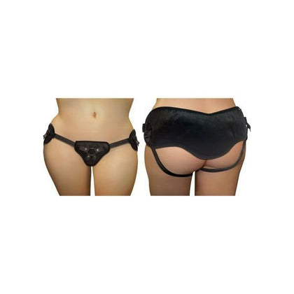 Introducing the SensaToys Plus Size Beginners Adjustable Strap On in Black - Model ST-30B-AP, Designed for All Genders, Delivering Pleasure and Comfort in Style