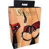 Introducing the Sensual Lace Corsette Strap-On Adjustable - Model SLCSA-001: A Luxurious Red Lace Strap-On for Exquisite Pleasure - Adult Naughty Store