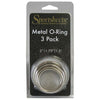 Sportsheets Metal O-Ring 3 Pack - Nickel-free Rings for Customizable Strap-On Harnesses, Penis Rings - Sizes: Small (1.5