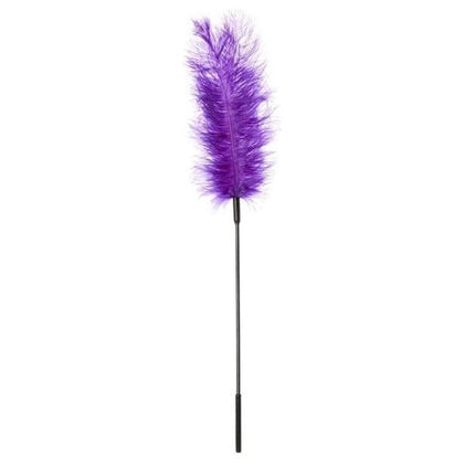 Introducing the Exquisite Pleasure Ostrich Feather Tickler - Model PT-30 Purple