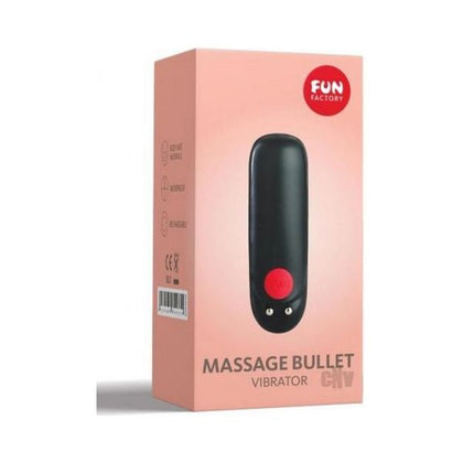 Bullet Black Rechargeable Massage Bullet Vibrator - Model X1 - Unisex - Intense Pleasure - Black