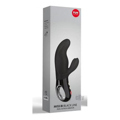 Introducing the FunFactory Miss Bi Black: Dual Action G-Spot and Clitoral Vibrator - Model MB-001 - Women's Pleasure Device - Black - Adult Naughty Store