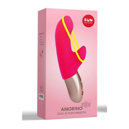 Amorino Pink Dual Action Vibrator - Model AMO-001 - For Women - Clitoral and G-Spot Stimulation - Intense Pink