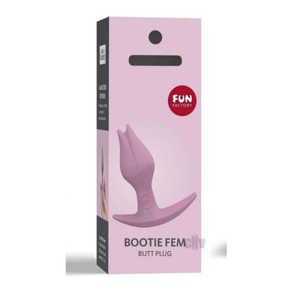 Introducing the Bootie Fem Rose - Beginner-Friendly Butt Plug for Vulva Owners - Model BF-001 - Enhance Pleasure and Explore Sensation - Vibrant Rose Color - Adult Naughty Store