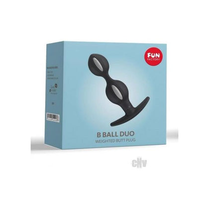 FunFactory B Balls Duo Anal Training Toy - Model BD-001 - Unisex - Pleasure for the Backdoor - Black/Grey