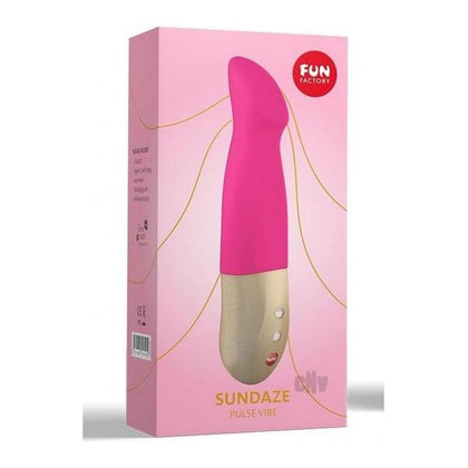 S1X Sundaze Fuschia Pink Dual Action Vibrator and Pulsator - Intense Stimulation for All Genders and Multiple Pleasure Zones - Adult Naughty Store